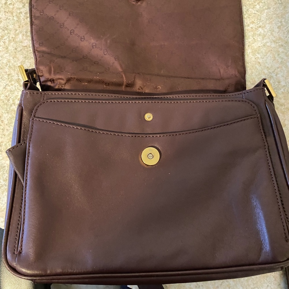 Etienne Aigner Burgundy Shoulder Bag and Wallet Set - Picture 7 of 15